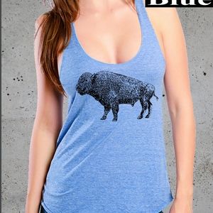 Buffalo/Bison American Apparel Racerback Tank Top